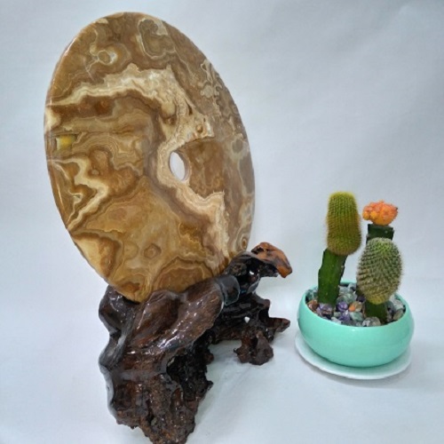 Đồng điếu đá phong thủy Canxit