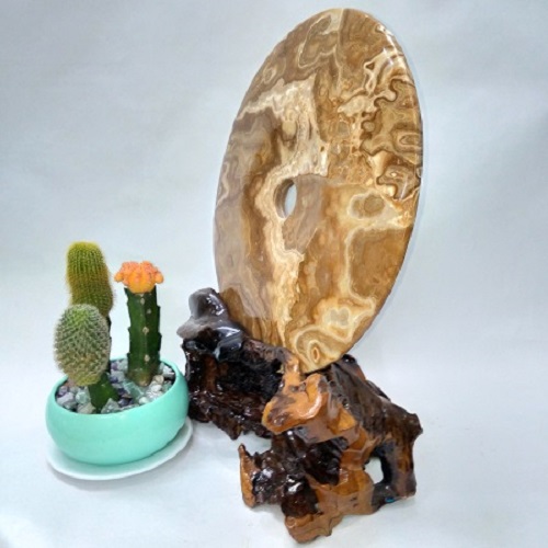 Đồng điếu đá phong thủy Canxit