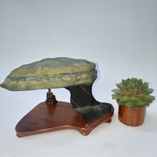 Suiseki-Đá tự nhiên mô tả phong cảnh SK002