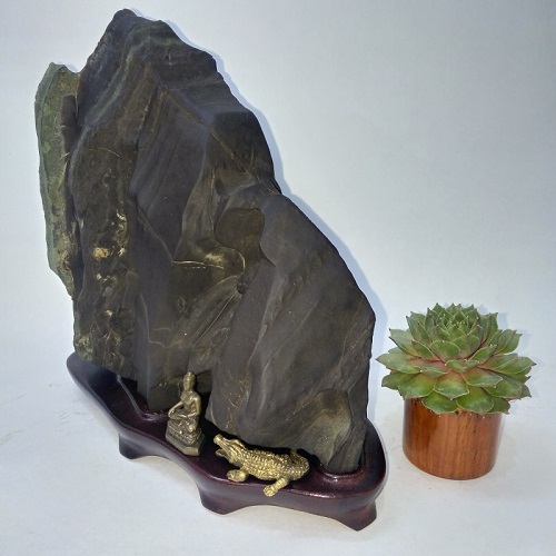 Suiseki-Đá tự nhiên mô tả phong cảnh SK003