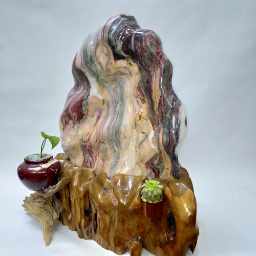 Đá phong thủy Serpentine ngũ sắc