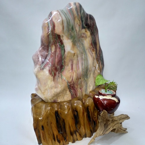 Đá phong thủy Serpentine ngũ sắc