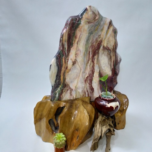 Đá phong thủy Serpentine ngũ sắc