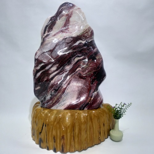 Đá phong thủy vân đỏ huyết CD022 Đá phong thủy vân đỏ huyết CD022